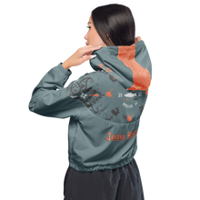 Load image into Gallery viewer, Salmonfest 2023 Women’s cropped windbreaker
