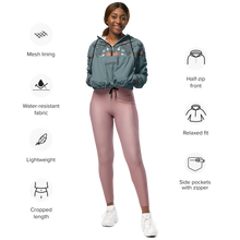 Load image into Gallery viewer, Salmonfest 2023 Women’s cropped windbreaker
