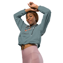 Load image into Gallery viewer, Salmonfest 2023 Women’s cropped windbreaker
