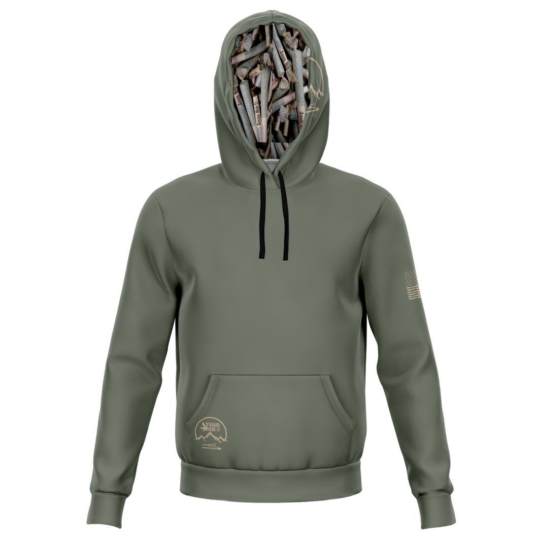 Athletic doobie hoodie