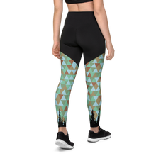 Load image into Gallery viewer, Treeline Triangles Sports Leggings
