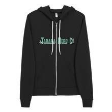 Load image into Gallery viewer, Full Zip hoodie w/ teal logo
