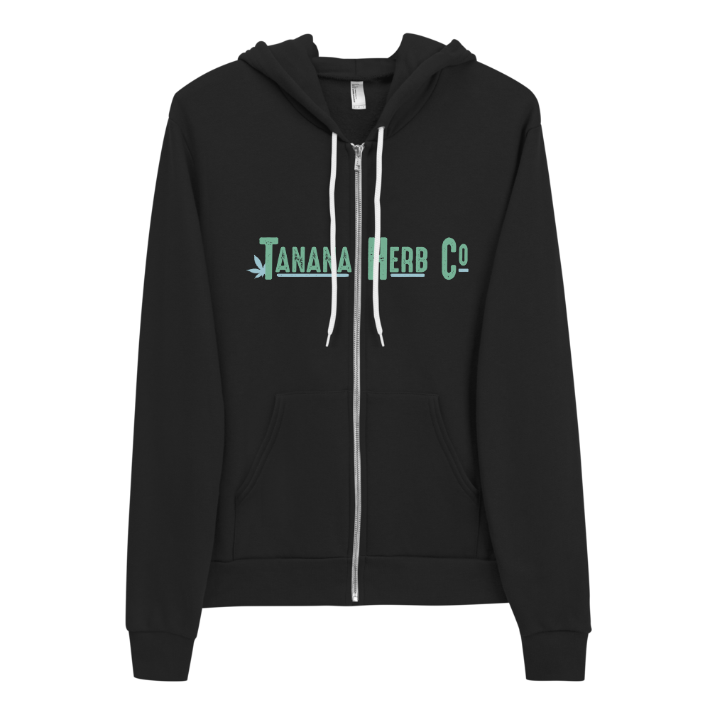 Full Zip hoodie w/ teal logo
