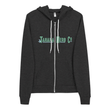 Load image into Gallery viewer, Full Zip hoodie w/ teal logo
