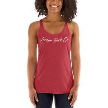 Load image into Gallery viewer, Script logo Racerback Tank
